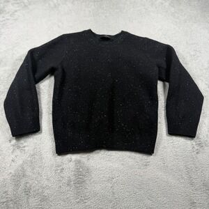 A.P.C.‎ Wool Sweater Womens XXS Black Speckled Knit Crewneck Winter